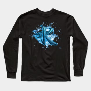 Water Kanji Long Sleeve T-Shirt